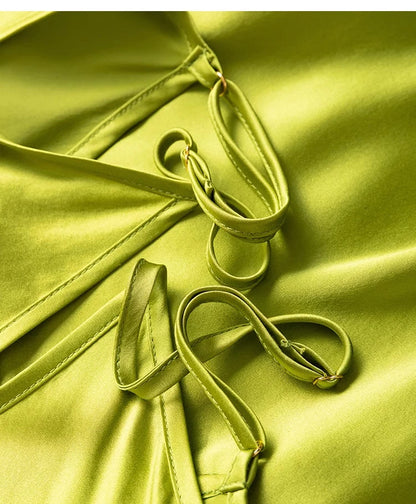 SuyaDream Woman Long Dress, 100%Real Silk, V Neck, Solid Spaghetti Strap Dresses, 2025 Elegant Chic Clothes Badiee Stylez