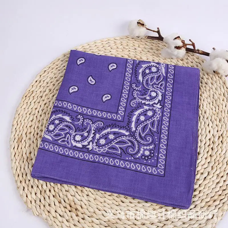 New Fashion Hip Hop Bandana Square Scarf Black Red Headband Printed for Boys/Girls Hair Accessories Hair Scarf Badiee Stylez