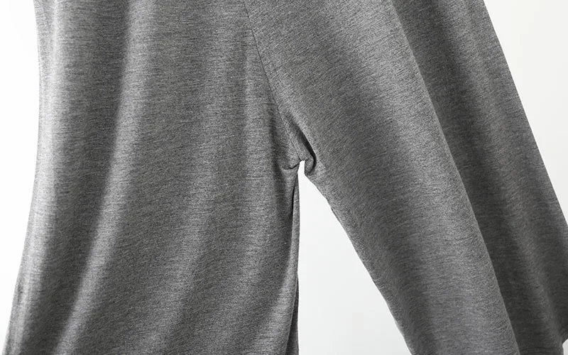 Spring Summer Modal Wide leg pants calf length Loose Casual yoga pant Plus size High Waist three quarter Trousers All match