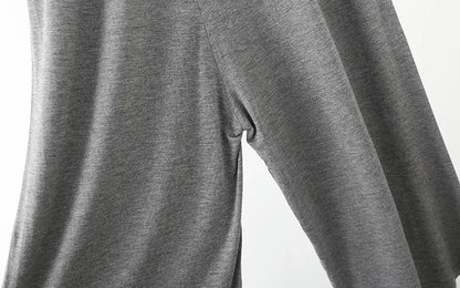 Spring Summer Modal Wide leg pants calf length Loose Casual yoga pant Plus size High Waist three quarter Trousers All match