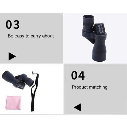 Portable Mini Pocket Monocular Telescope 1000x20 High Magnification Zoom For Outdoor Fishing Hunting Camping Observation Device