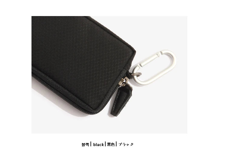Japanese Style Casual Coin Pouch Nylon Cloth Mini Purse Waterproof Men Coin Purse Small Cute Wallet Cute Purse Clutch Bag