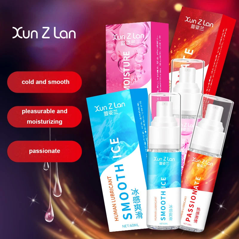 60ML Ice Hot Lubricant – Water-Based Formula for Anal Play, Sensual Ice and Heat Sensations with Sex Toys