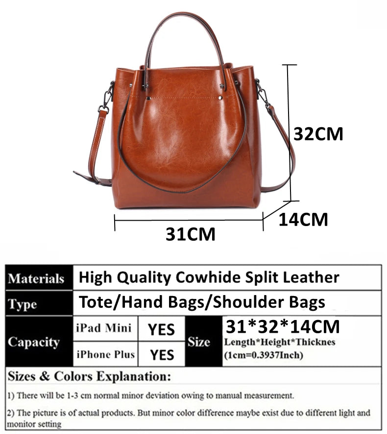 Burminsa Retro Cowhide Genuine Leather Handbags For Women 2025 Luxury Designer Work Tote Shopping Ladies Shoulder Crossbody Bags