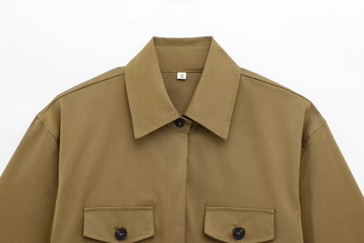 TFMLN Spring Summer New 2pcs Sets 2025 Women Solid Color Short Sleeve Shirts Pockets Tops Casual Shorts Sets