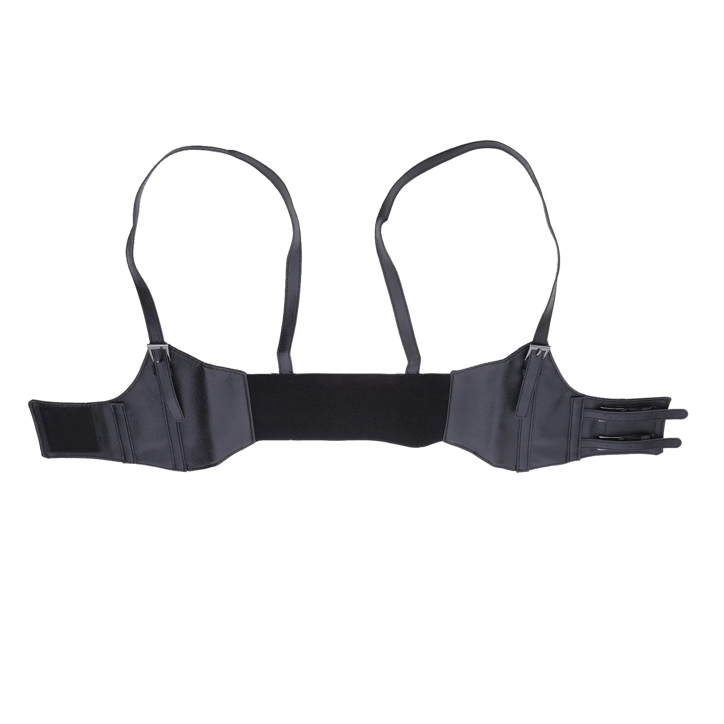 Women's Waist Belt Underbust Corset PU Leather Adjustable Punk Cummerbund Corset Wide Belts Dress Costume Waistband Cincher 1PC