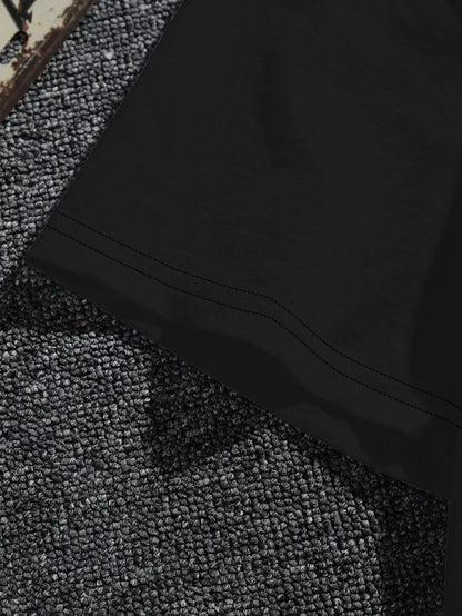 Plus - Size Mysterious Moon Phase Graphic Tee, Black Short - Sleeve