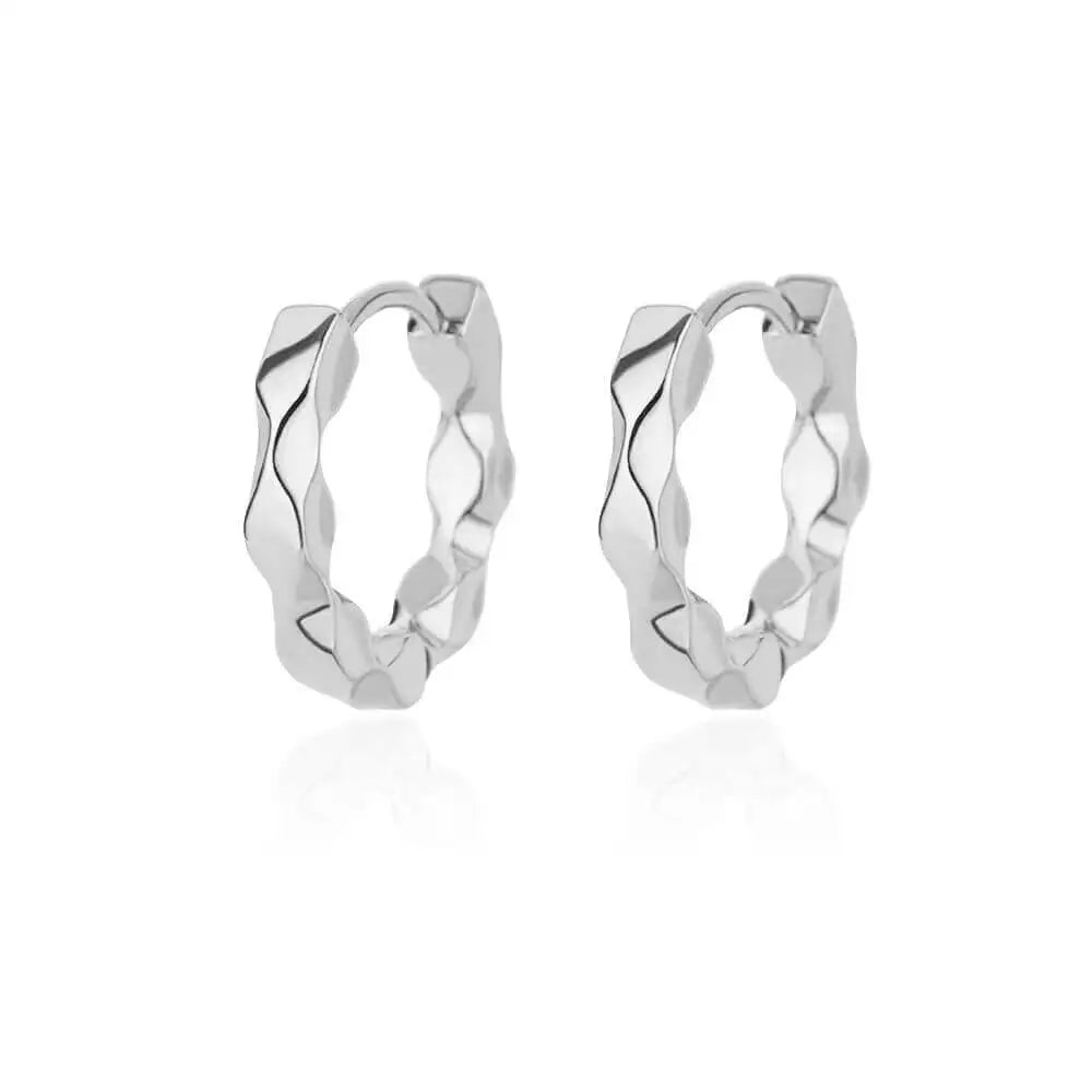 Luxury Star Pendientes Earrings For Women Girl Stainless Steel Minimalist Hoop Piercing 2025 New In y2k Jewelry aretes de mujer E3120S-2 CHINA