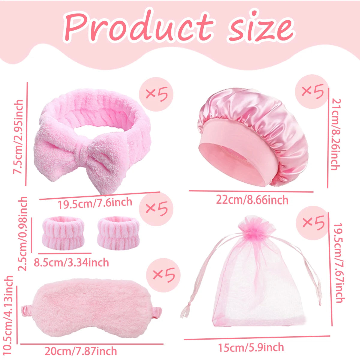 Comb set with storage bag, bring eye mask sleeping cap headband wristband, party gift package,gift,Special for real hair wigs Badiee Stylez