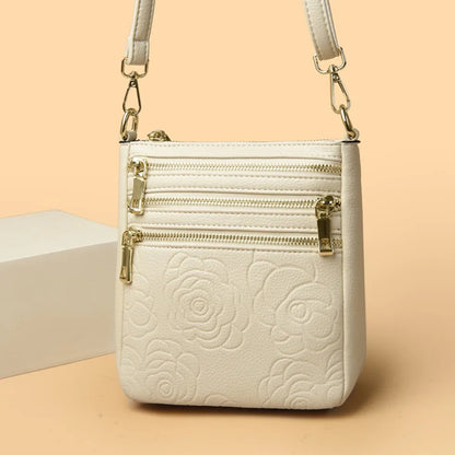 Three Zippers Design Crossbody Bags for Women Soft Leather Handbags High Quality Shoulder Bag Bolsa Women Messenger Bags Sac