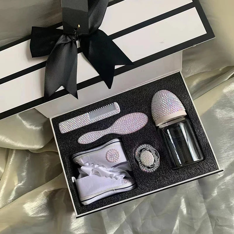 Baby Toddler Shoes Newborn Gift Set With Luxury Gift Box Packaging Badiee Stylez