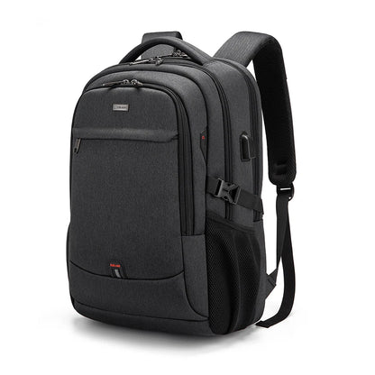 Men's 17.3 Inch Laptop Backpack for Travel College Backpack Waterproof Notebook Business Shoulder Bag With USB Charging Port