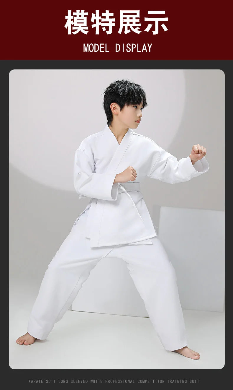 New Breathable karate uniform for kids and adults lightweight pants and jackets martial arts uniform with free belt for students Badiee Stylez