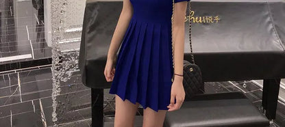 Hebe Sle Retro Collar Little Bla Dr Women Sweet And Spicy Waist Cinching Summer ort Sve High Waist A-Line Dr