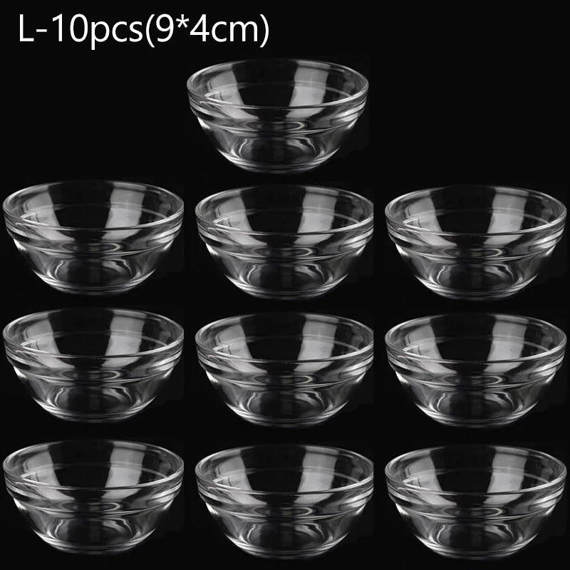 10/5/3/1pcs Facial Mask Bowl Mixing Bowl Acrylic Oil Bowl Set Face Mud Mixing Brush Applicator Beauty Salon DIY Skin Care Tools 10pcs-L
