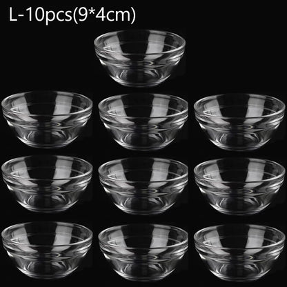 10/5/3/1pcs Facial Mask Bowl Mixing Bowl Acrylic Oil Bowl Set Face Mud Mixing Brush Applicator Beauty Salon DIY Skin Care Tools 10pcs-L