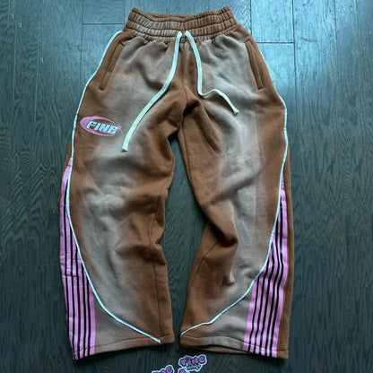 Eyehategarment Pants Fashion American Hip Hop Women Jogger Drawstring Sweatpants Oversize Double Waist Cargo Trousers Streetwear high quality2
