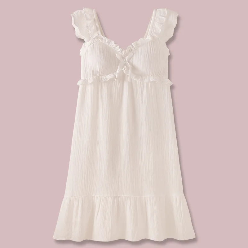 Two-piece Summer Solid Color Suspender Suit Pajamas for Women Sweet with Chest Pad Pajamas Vests Home Clothes 여자 잠옷