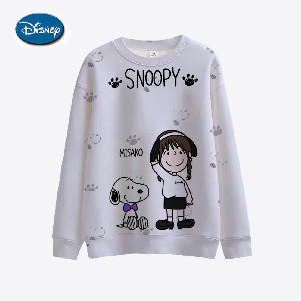 Mickey Mouse Print Women Hoodies Sweatshirts Streetwear Cute Oversized Hoodies Pullover Cropped Hoodies Females Y2k