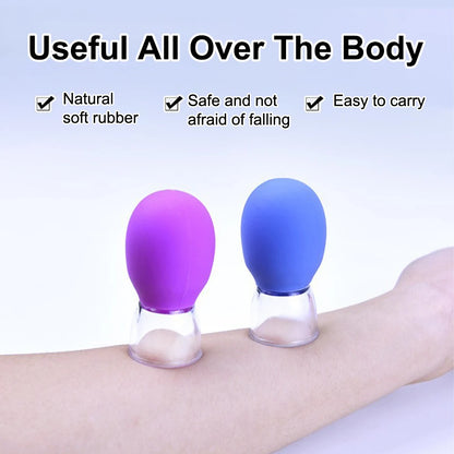 Silicone Face Massager Vacuum Eye Skin Face Lifting Facial Cups Anti Cellulite Jar Anti-Wrinkle Cupping Therapy Beauty Tool