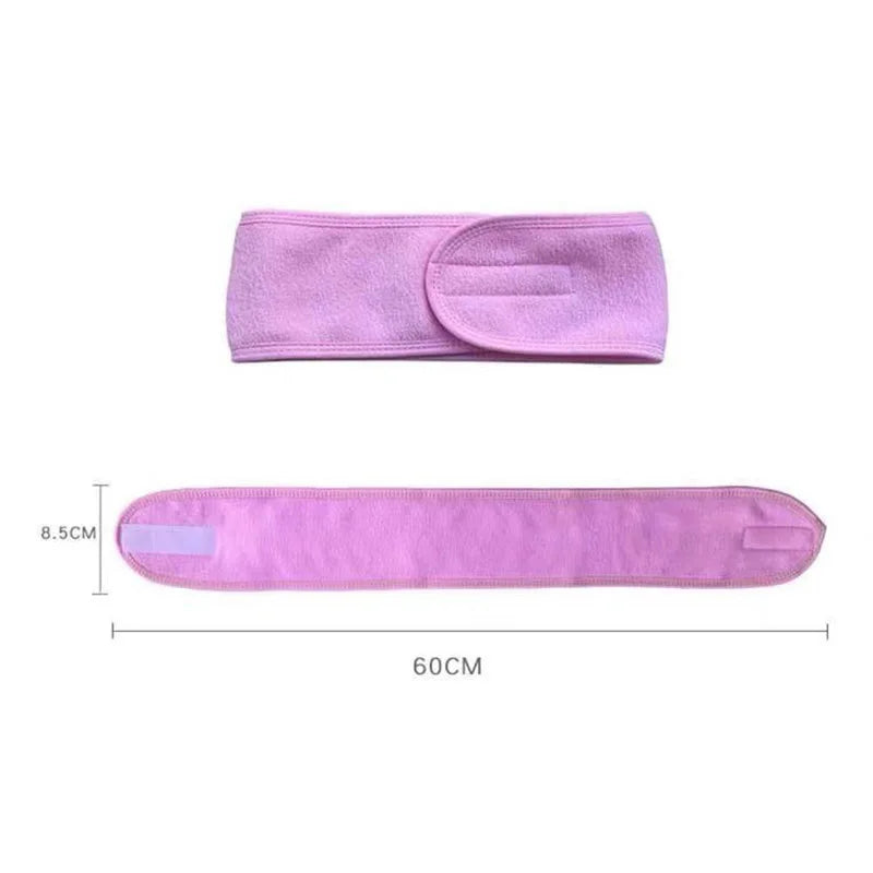 Hot Sale Soft Toweling Headbands for Face Washing Bath Makeup Hair Band for Women Adjustable SPA Headband Cosmetic Headband