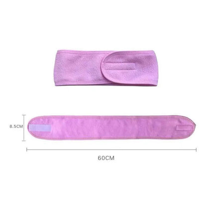 Hot Sale Soft Toweling Headbands for Face Washing Bath Makeup Hair Band for Women Adjustable SPA Headband Cosmetic Headband