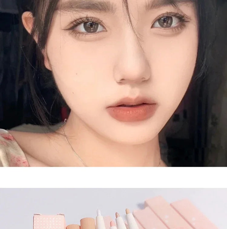 Glitter Pink Lying Silkworm Pen Color Natural Brightening Matte Eye Shadow Pencil Shimmer Glue Eyeliner Waterproof Korean Makeup