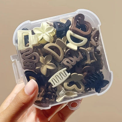 5/10/20/30pcs Beige Mixed Pack Small Clips, Cute Girl Accessories - Perfect for Daily Use, Special Occasions, or Travel Gifts Badiee Stylez