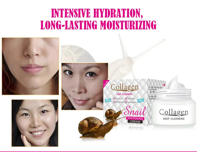 Snail Collagen Face Cream Moisturizing Face skincare Creams Firming Brightening Hydrating Facial Cream Skin Care Products