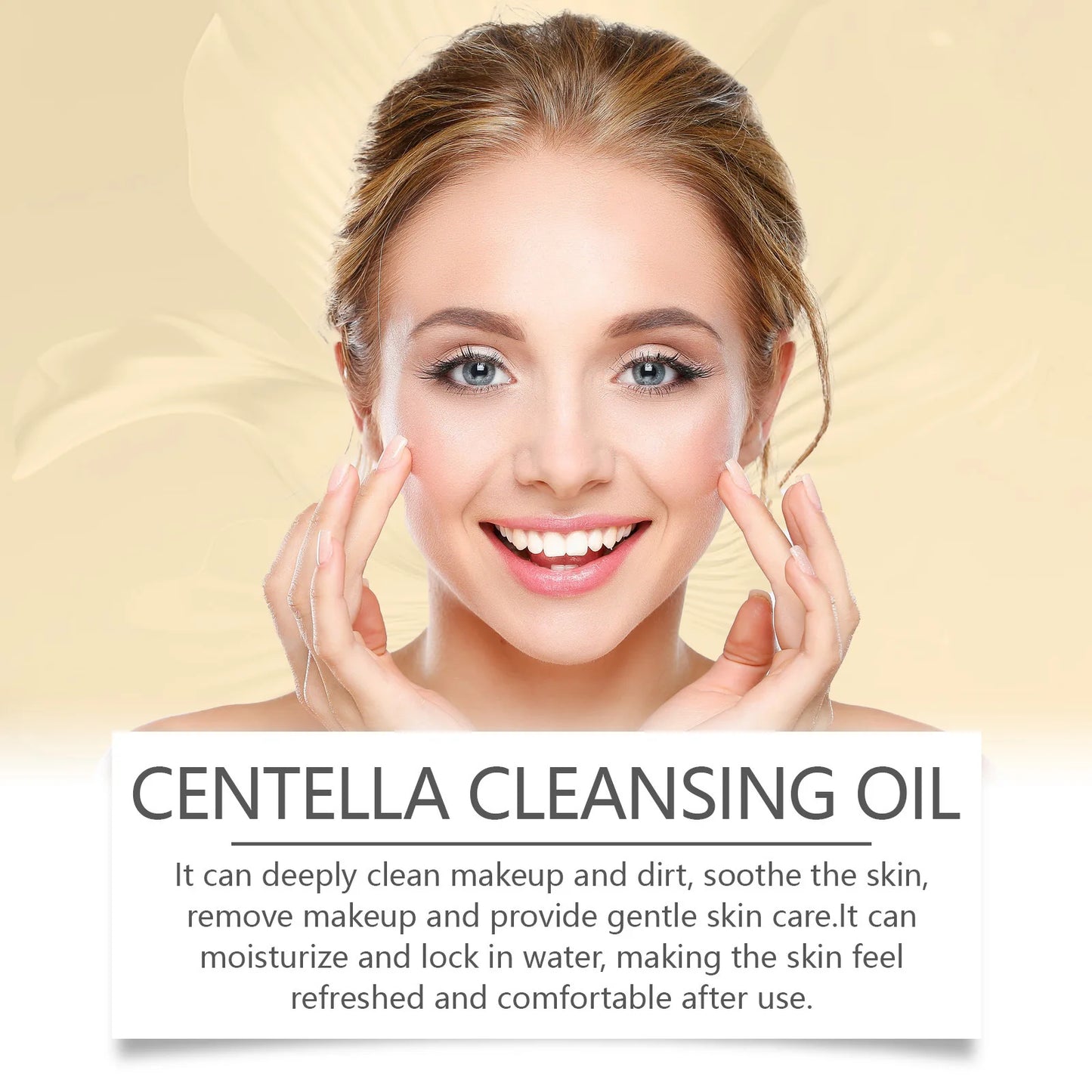 EELHOE Centella Cleansing Oil Facial Makeup Remover Moisturizing for Face Shrink Pores Removal Cleansing Oil Sensitive Skin Care