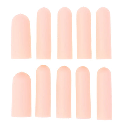 10 Pcs Silicone Finger Cot Gel Finger Protector Fingers Brace Support Gloves For Feneral toe / finger protection