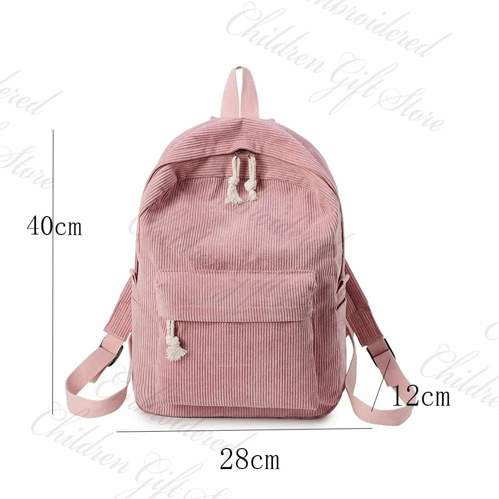 Personalized Children's Schoolbag Baby Stroller Bag Customized Kindergarten Snack Backpacks with Name Solid Color Backpacks