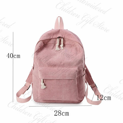 Personalized Children's Schoolbag Baby Stroller Bag Customized Kindergarten Snack Backpacks with Name Solid Color Backpacks