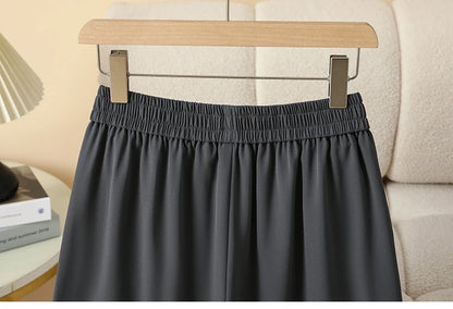 Plus Size Shorts Women High Elastic Waist Wide Leg Loose Pants With Pockets Summer 2025 New Korean Fashion Half Shorts Women