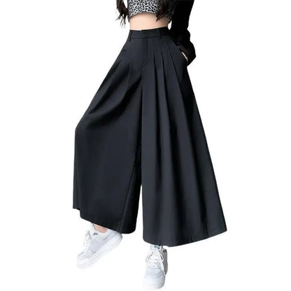 Irregular suit, pants, skirt, female 2024, short, loose, wide leg, big swing pants, high waist, slimming, pleated casual pants Badiee Stylez