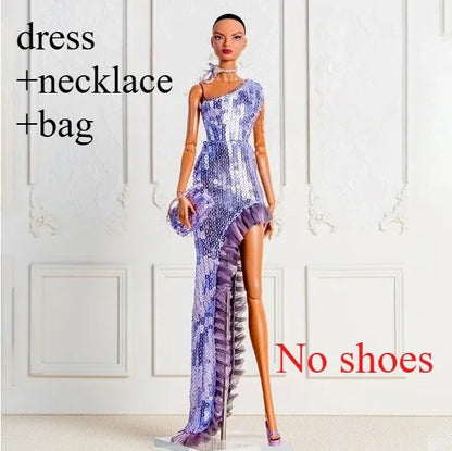 LX1006 Beautiful dress clothes gifts for your 1/6 babi Xianxian xinyi fr fr2 mizi Mengfan dolls KD36 clothes only 9 No doll included