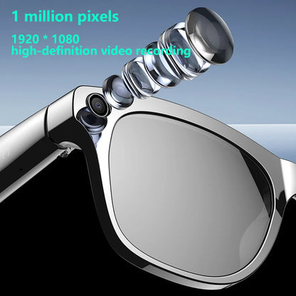 Xiaom 8K HD Smart Glasses Chat GPT 100MP Camera Bluetooth Call 260Mah Battery Voice Assistant Control Smart Glasses for Men Badiee Stylez