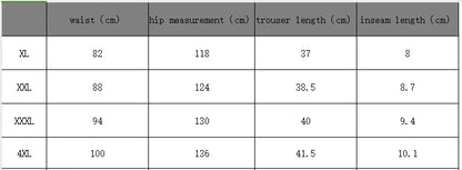 2024 new summer women's plus-size high elastic fabric pocket design fashion sports shorts