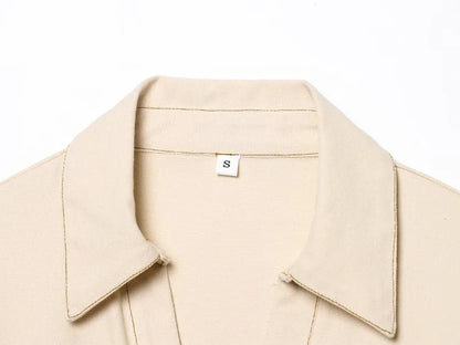 ETJ 2025 summer new TRAF women's elegant fashion waist pleated V-neck short-sleeved temperament denim MIDI dress