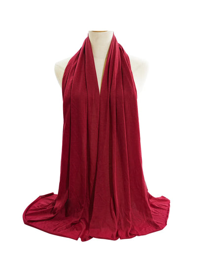 Hot selling stretch jersey turban african headband solid color super soft extra long breathable headband for women