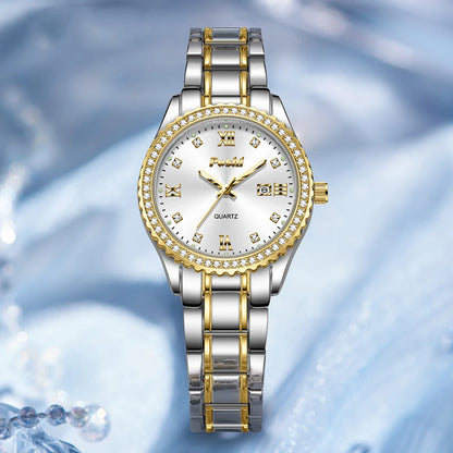 POSHI 990 Fashion Women Watch Elegant Business Quartz Wristwatch Lady Casuan Dress Watches With Date Display Original Clock