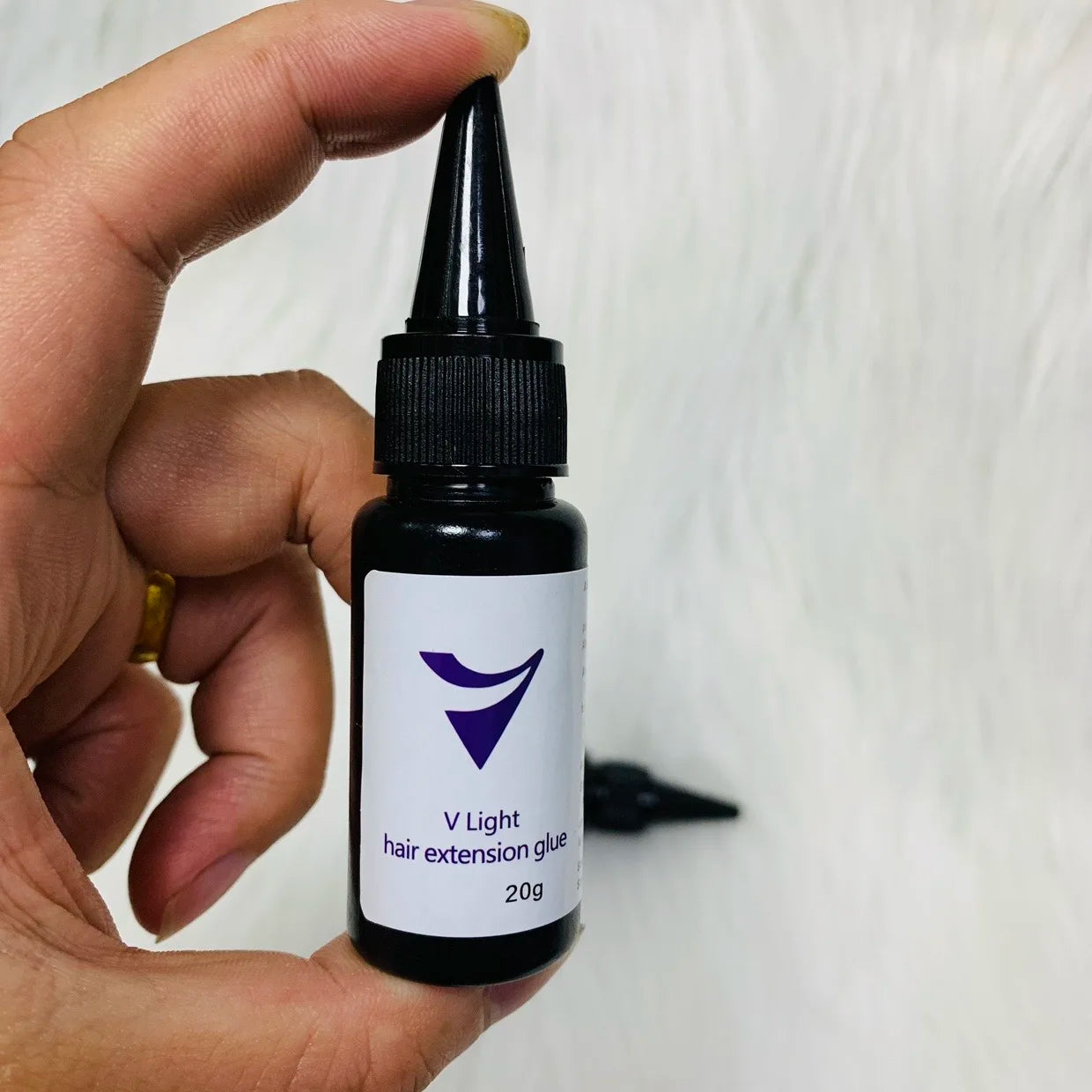 1PC 20gHair Extension Tools V-Light Technology Hair Extension Set Wig Hair Piece Real Hair Fast Grafting Tool Firm and Traceless