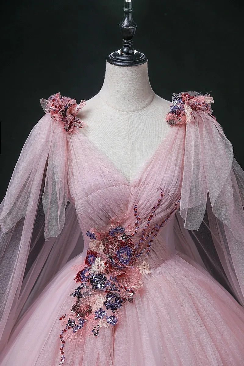 2025 New Women's Bean Paste Powder Mesh Long Evening Dress Fashion Glitter Bead Stickers Look Thin V-neck Back Strap Dress Badiee Stylez