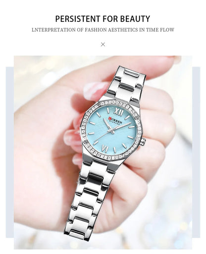 CURREN 2025 Casual Ladies Quartz Wrist Watch Luminous Bracelet Women Watch Clock Luxury Brand Design Women Montre Femme Reloj