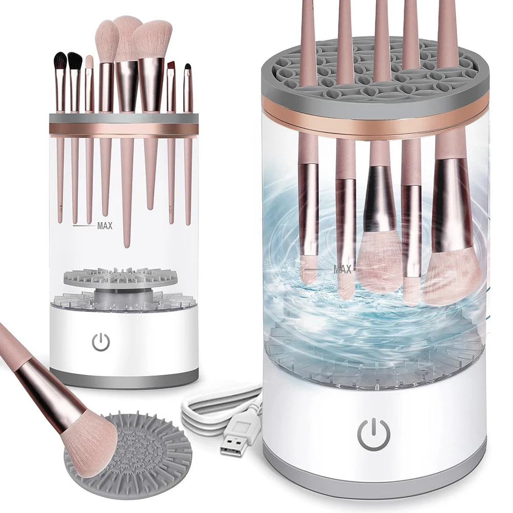 New Makeup Brush Cleaner Automatic Rotating Makeup Brush Cleaner  Electric Cosmetic Makeup Brush Rotary Washing Machine Badiee Stylez