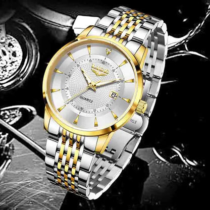 LIGE's new Fashion Women's Watch Luxury Stainless Steel Waterproof Clock Calendar Gift Quartz Watch for Women Relogio Feminino