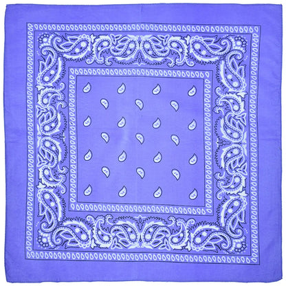 Outdoor Cycling 53cm Cotton Square Scarf Women Men Paisley Print HipHop Bandanas Scarves Headband Handkerchief Hair Mask Badiee Stylez