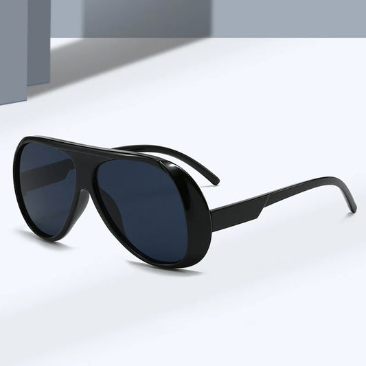 SHAUNA Fashion Oversized Pilot Men Sunglasses Retro Gradient Mirror Shades UV400 Women Sun Glasses