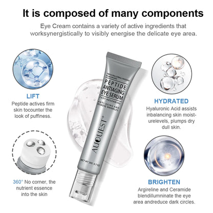 Peptide Eye Cream Dark Circles Eye Bags Remover Anti Wrinkle Firming Eye Cream Skin Care Products
