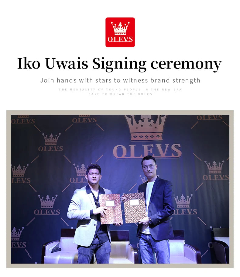 OLEVS Golden Quartz Watch for Women Fashion Elegant Tungsten Steel Case Waterproof Wristwatches Luxury Original Ladies Watch New